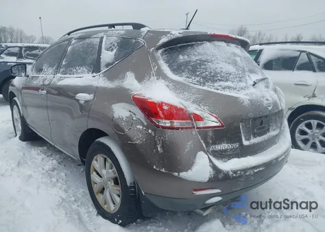 2012 Nissan Murano Sl из США, поврежденный, VIN JN8AZ1MW6CW233952